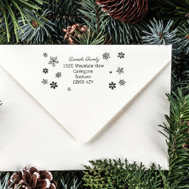 Tampons Encreurs Charming Christmas Snowflake Address