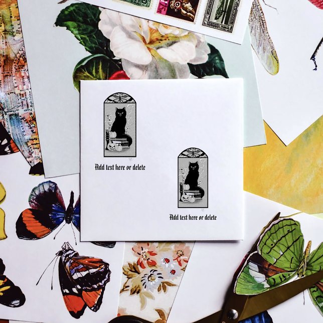 Tampons Encreurs Chat noir Art Nouveau (Créateur téléchargé)