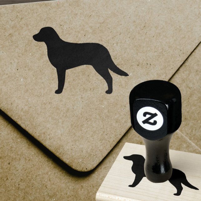 Tampons Encreurs Chesapeake Bay Retriever Chien race Silhouette (Créateur téléchargé)