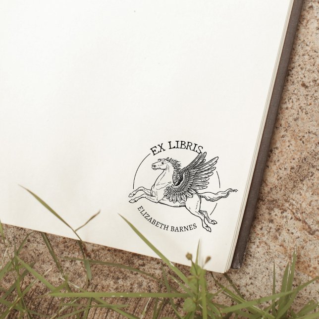 Tampons Encreurs Cheval Pégase Fantastique Ex Libris Livre   (Créateur téléchargé)