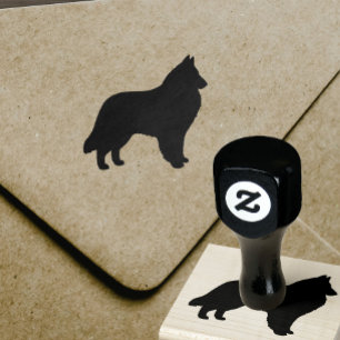 Tampons Encreurs Chien de race belge Silhouette