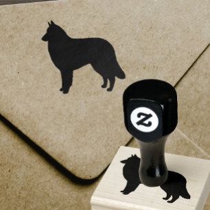 Tampons Encreurs Chien de race belge Tervuren Silhouette