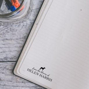 Tampons Encreurs Chien Doberman Minimaliste De La Bibliothèque De, 