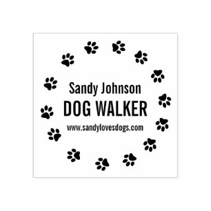 Tampons Encreurs Chien Walker Marcher animal de compagnie Business