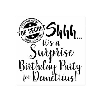Tampons Encreurs Chut... C'est une fête d'anniversaire surprise pou