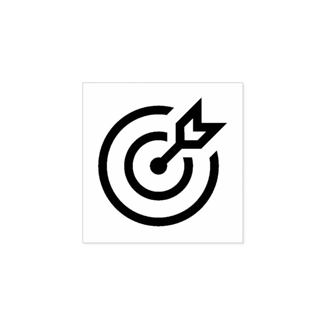 Tampons Encreurs "Cible avec flèche" Timbre en caoutchouc (Impression)