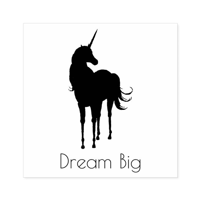 Tampons Encreurs Citation personnalisée Unicorne (Impression)