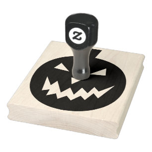 Tampons Encreurs Citrouille éffrayant Halloween 4" x 5" Timbre en c
