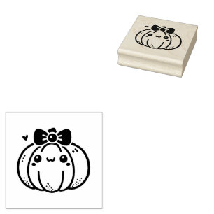 Tampons Encreurs Citrouille mignon avec Bow