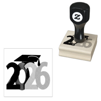 Tampons Encreurs Classe Grey, Black and Silver de 2026 Graduation