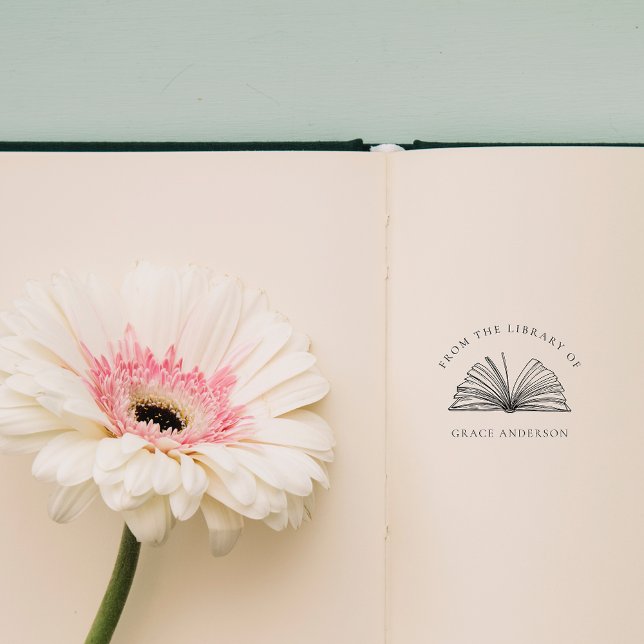 Tampons Encreurs Classic Élégant De La Bibliothèque De Nom Personna (Créateur téléchargé)