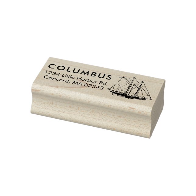 Tampons Encreurs Classic Sailing Sea Ship Adresse de retour (Tampon)