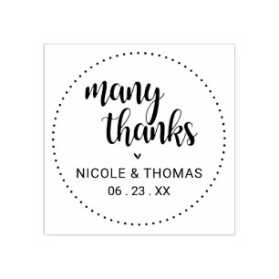 Tampons Encreurs Classique Beaucoup Merci Mariage Favor