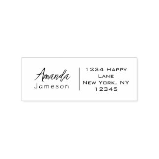 Tampons Encreurs Clean Basic Simple Return Adresse Nom complet