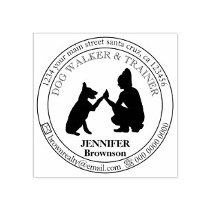 Tampons Encreurs Club de Promeneur de Chien Éducateur Garde d'Anima