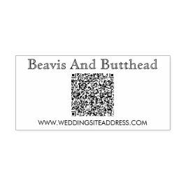 Tampons Encreurs Code QR Logo d'entreprise Moderne Simple