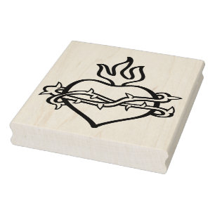 Tampons Encreurs Coeur de Jésus 2 illustration Timbre d'art motif
