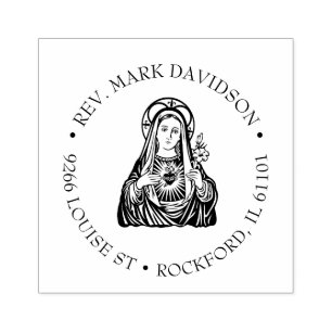 Tampons Encreurs Coeur immaculé de la Vierge Marie Religieux catho