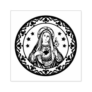 Tampons Encreurs Coeur immaculé de la Vierge Marie Religieux cathol