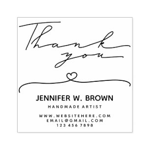 Tampons Encreurs coeur Merci