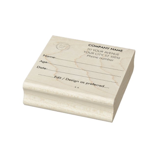 Tampons Encreurs Collection de données personnalisable Forme Black  (Tampon)