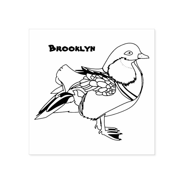 Tampons Encreurs Colorful mandarin duck (Impression)