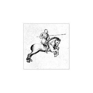 Tampons Encreurs Combat équestre (manuscrit médiéval 1,4)