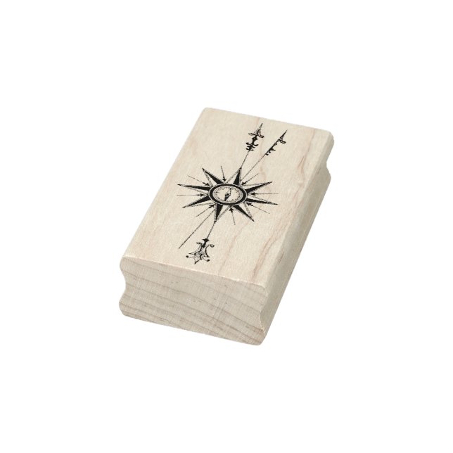 Tampons Encreurs Compodium Nord avec flèches Timbre en caoutchouc V (Tampon)