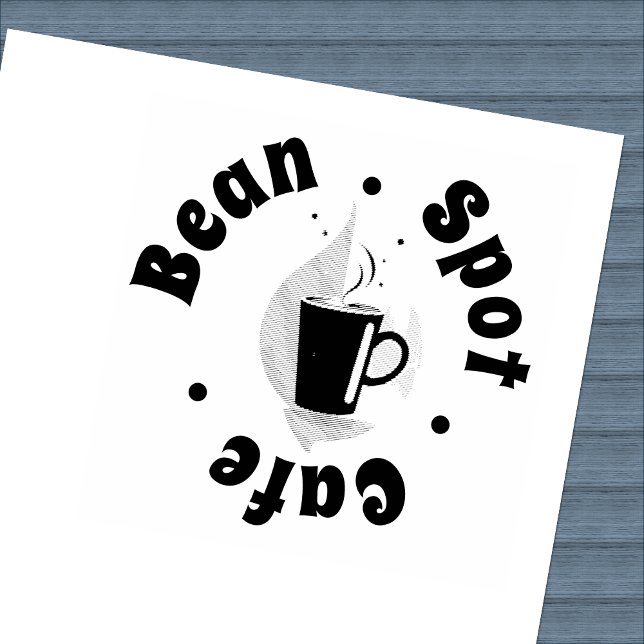 Tampons Encreurs Conception subtile Café Mug Logo Loyalty Café (Créateur téléchargé)