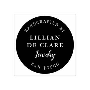 Tampons Encreurs Conçu à la main par, votre nom d'entreprise, empla