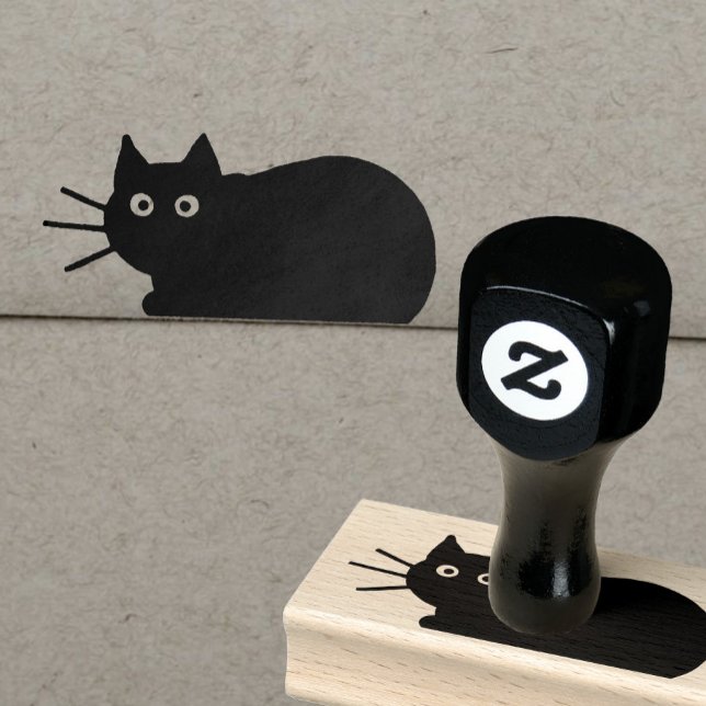 Tampons Encreurs Cool Kitty Chat Fun Feline Lover en caoutchouc (Créateur téléchargé)