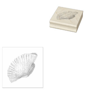 Tampons Encreurs Coquillage, Coquille de Saint-Jacques, Timbre en c