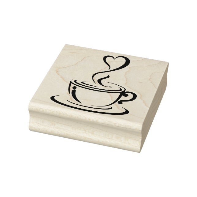 Tampons Encreurs Coupe de café et coeur (Tampon)