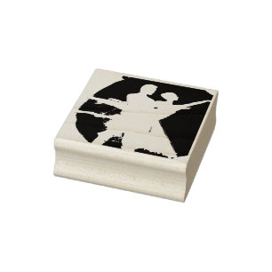 Tampons Encreurs Couple de ballet en noir et blanc