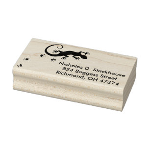 Tampons Encreurs Courir Gecko argent + votre backgr. & idées