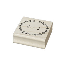 Couronne de coeur romantique Monogramme personnali