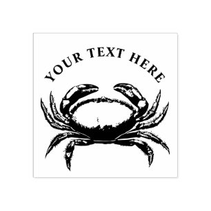 Tampons Encreurs Crabe de fruits de mer personnalisé