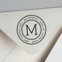 Créez votre propre adresse de retour Monogramme