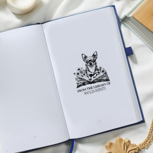 Tampons Encreurs Créez votre propre ex-libris Chihuahua