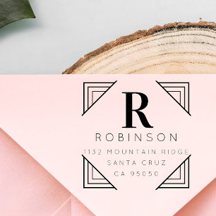 Tampons Encreurs Créez votre propre nom de famille de monogramme Ad