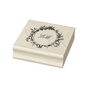 Tampons Encreurs Crest Monogramme Victorien Botanian Logo Mariage