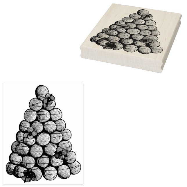 Tampons Encreurs Croquembouche Pâtisserie française Choux Bun Maria (Tamponné)