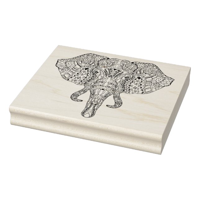 Tampons Encreurs Croquis de la tête d'éléphant (Tampon)