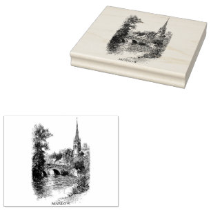Tampons Encreurs Croquis Marlow Church et Bridge