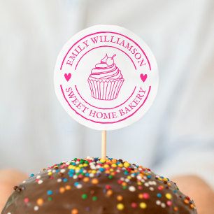 Tampons Encreurs Cupcake et Coeurs à la main Accueil Boulangerie Lo