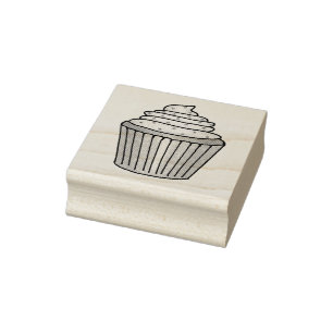 Tampons Encreurs Cupcake givré avec arrosage Cupcake sucré Timbre