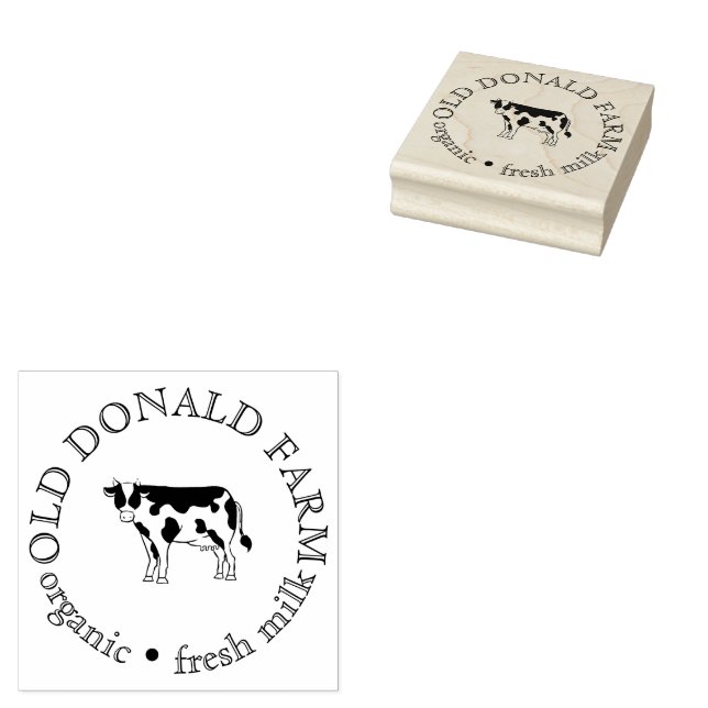 Tampons Encreurs Custom Fresh Farm Small Business (Tamponné)