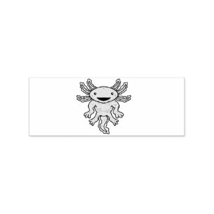 Tampons Encreurs Cute Axolotl rose Thunder_Cove