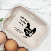 Cute Chicken Farm Oeufs Frais Carton Ajouter le no