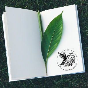 Tampons Encreurs Cute Hummingbird Livre de bibliothèque de noms per